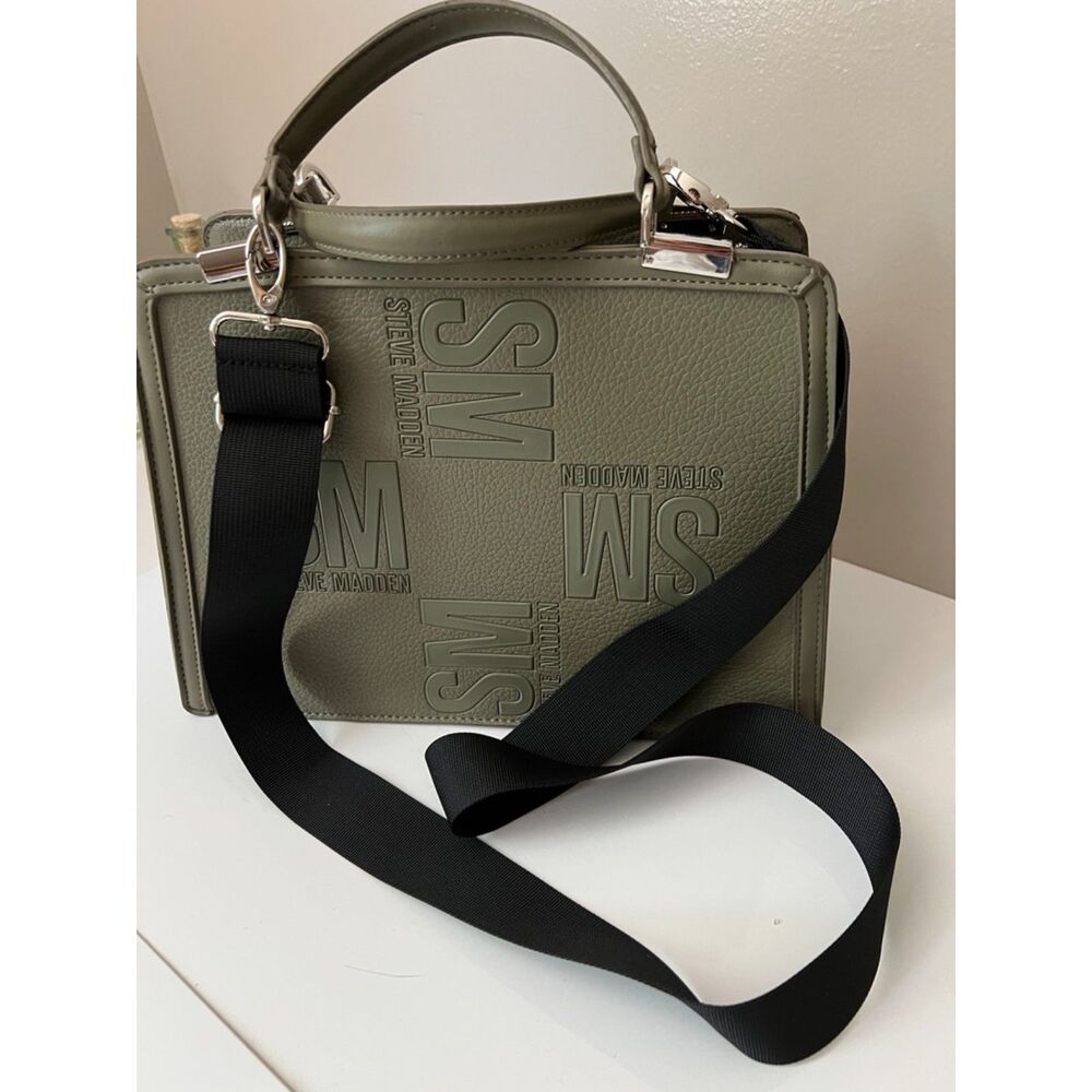 Steve Madden Bmatteo Top Handle Satchel In Olive … - image 5